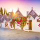 Trulli houses in Alberobello city, Apulia, Italy.